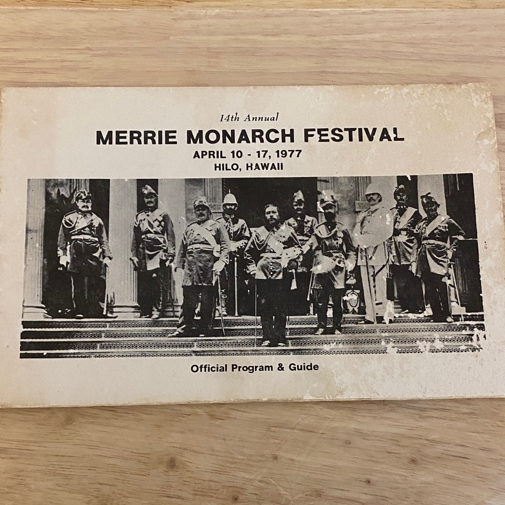 Merrie Monarch Festival 1977 Program